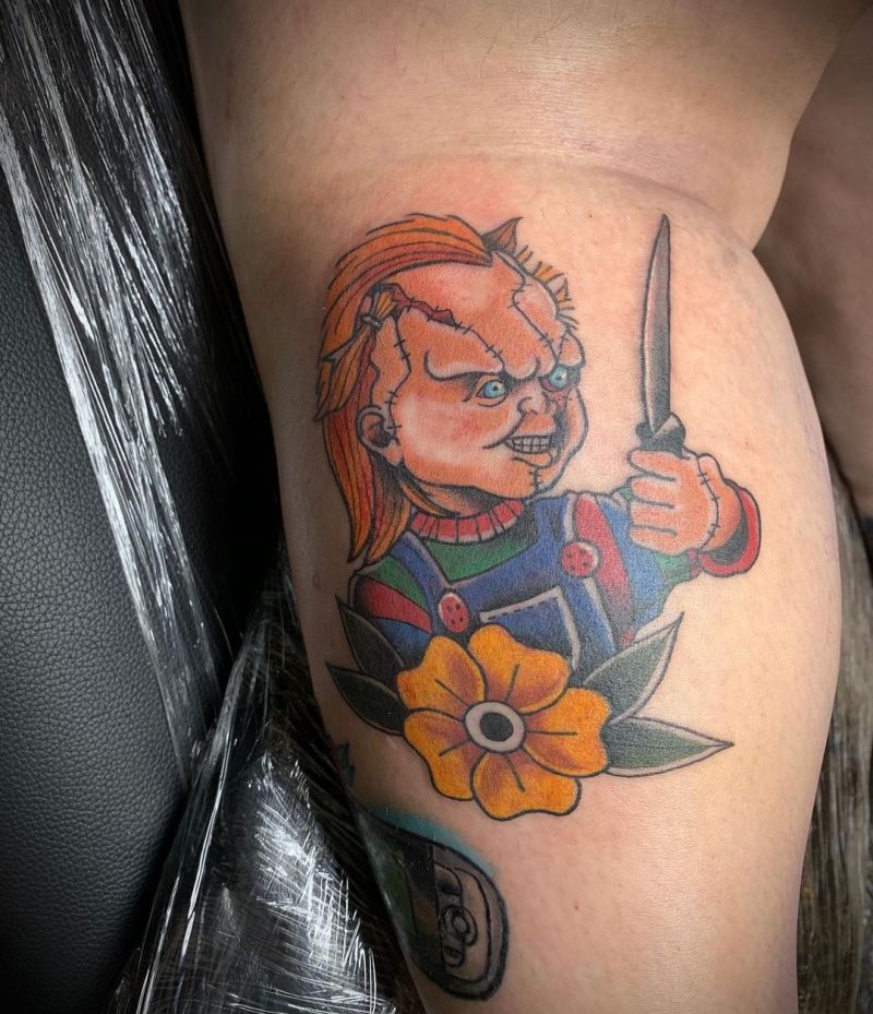 30 Pretty Chucky Tattoos Improve Your Temperament