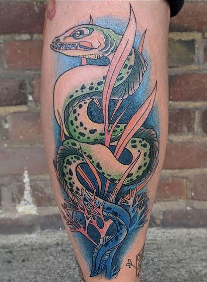 30 Pretty Eel Tattoos to Inspire You