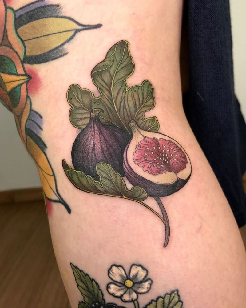 30 Pretty Fig Tattoos You Will Love