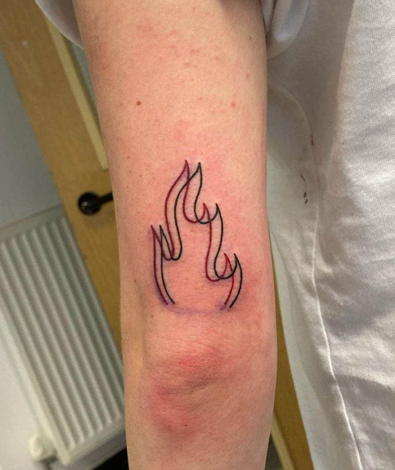 30 Pretty Flame Tattoos That Make You More Attractive