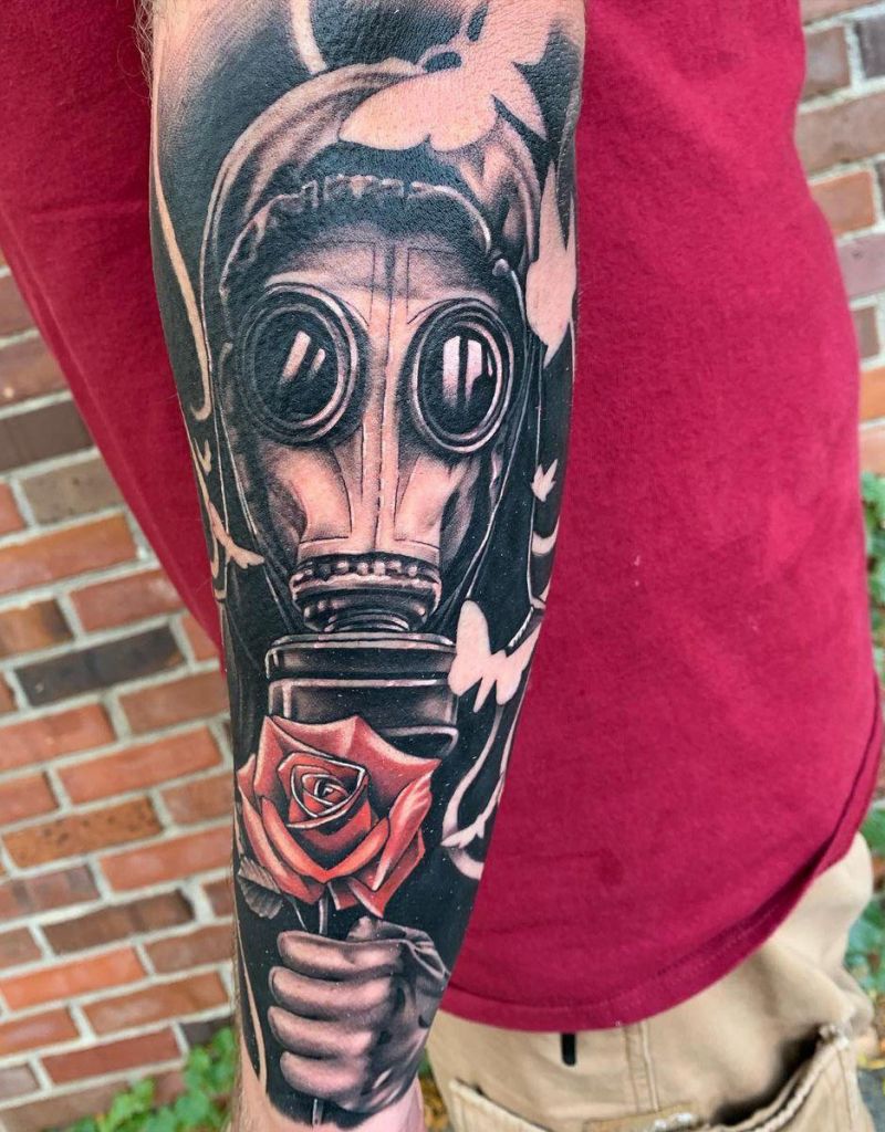 30 Pretty Gas Mask Tattoos You Will Love