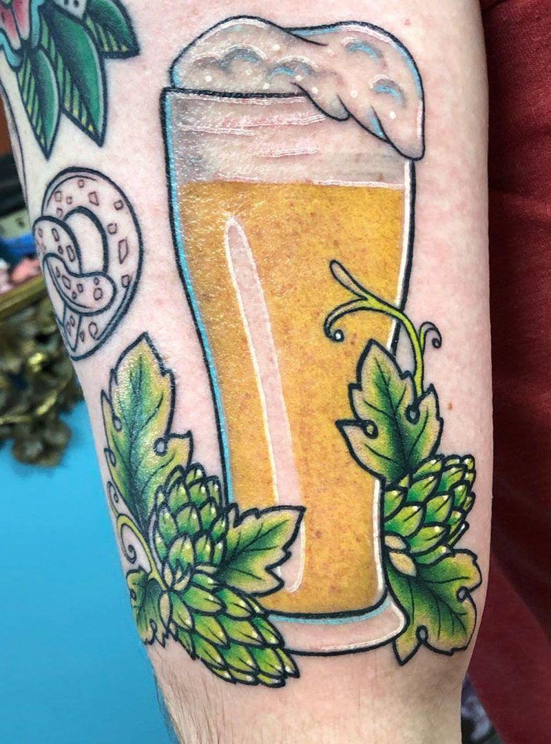 30 Pretty Hops Tattoos You Must Try