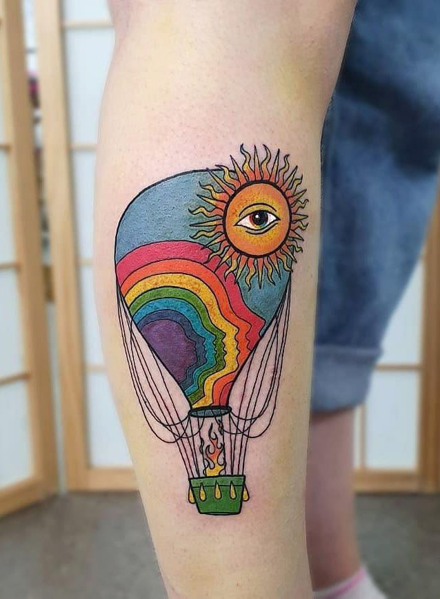 30 Pretty Hot Air Balloon Tattoos Let You Soar In The Sky