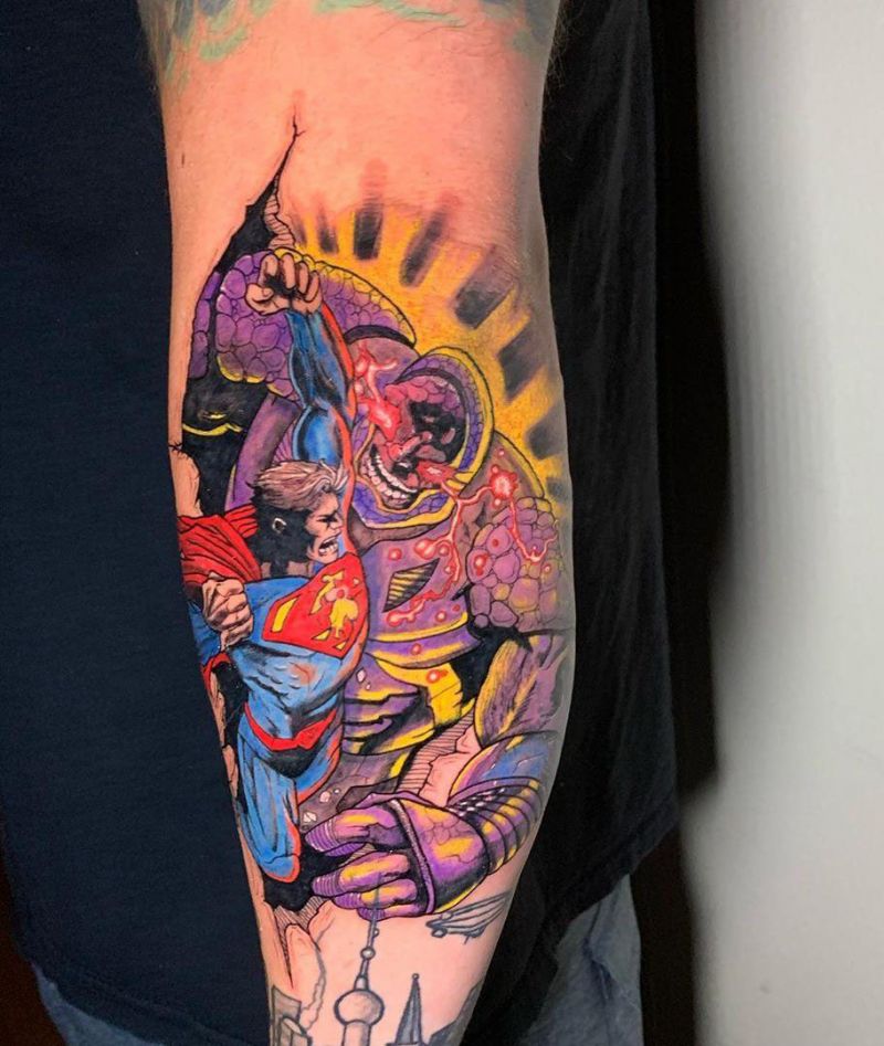 30 Pretty Superman Tattoos that Can Enhance Your Temperament