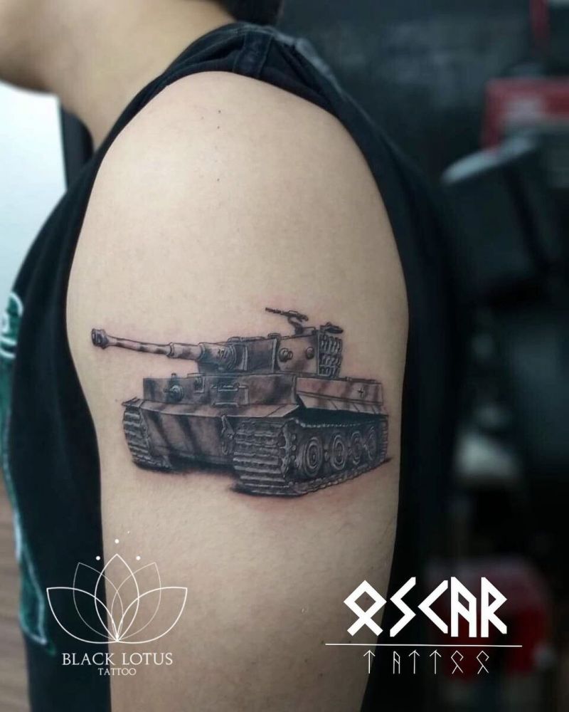 30 Pretty Tank Tattoos You Will Love