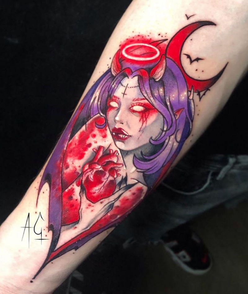 30 Pretty Vampire Tattoos to Inspire You