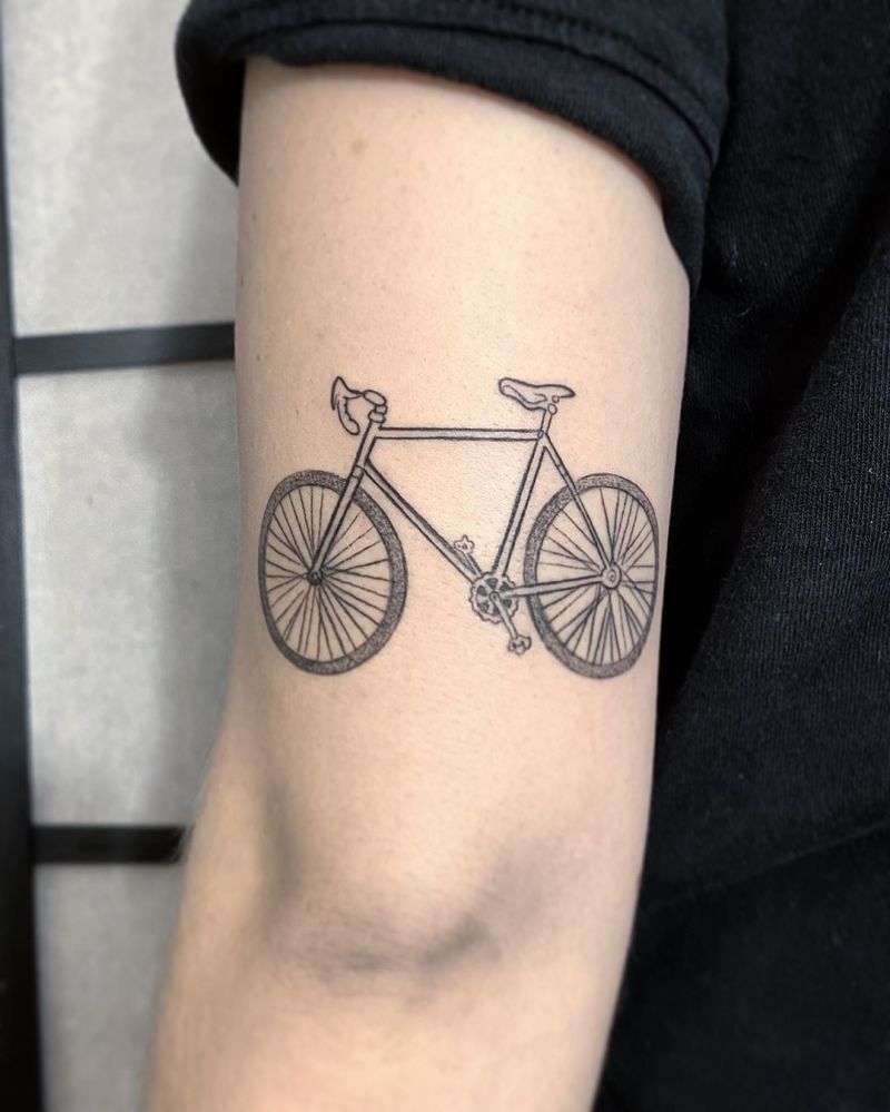 30 Pretty Bicycle Tattoos Make You Beautiful