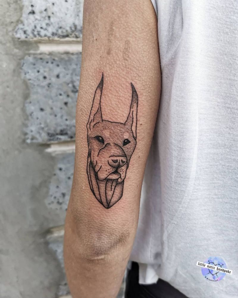 30 Pretty Doberman Tattoos Hope to Bring You Luck