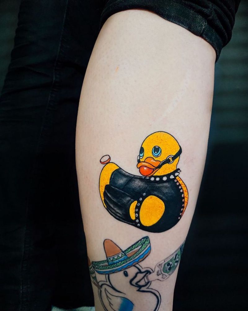 30 Pretty Duck Tattoos Improve Your Temperament