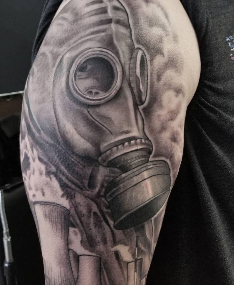 30 Pretty Gas Mask Tattoos You Will Love