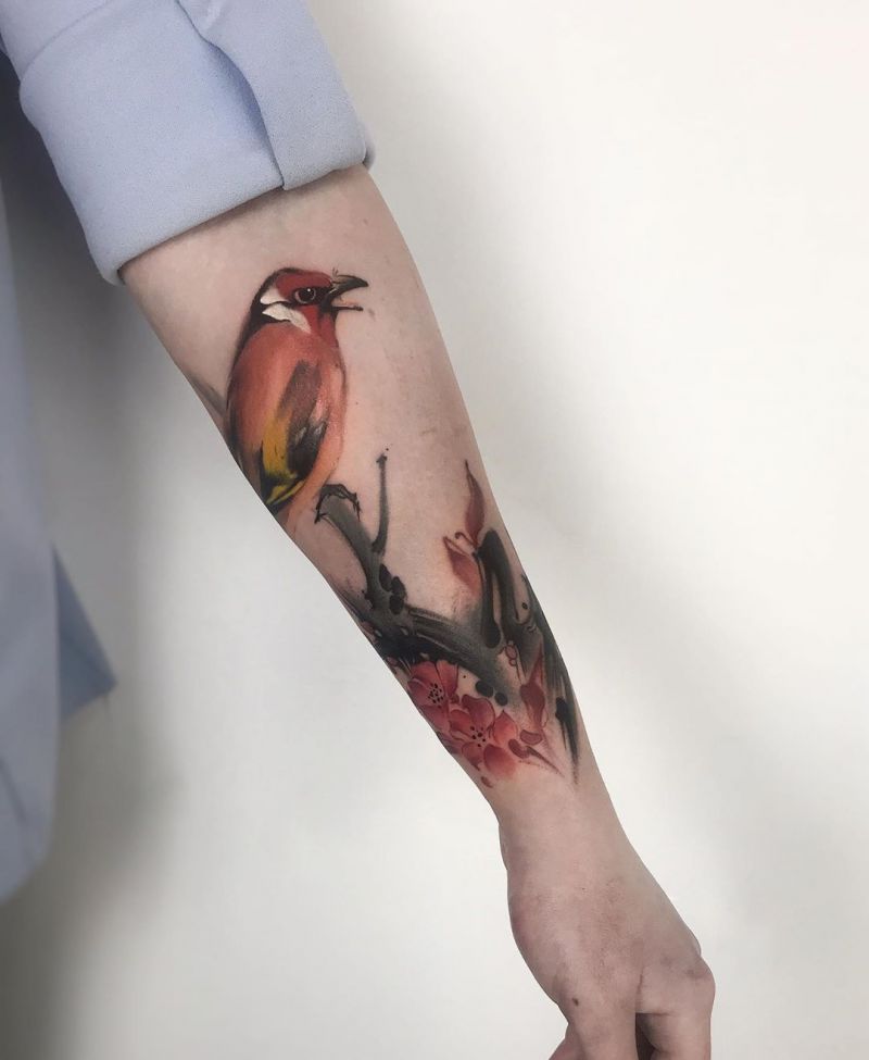 30 Pretty Goldfinch Tattoos to Inspire You