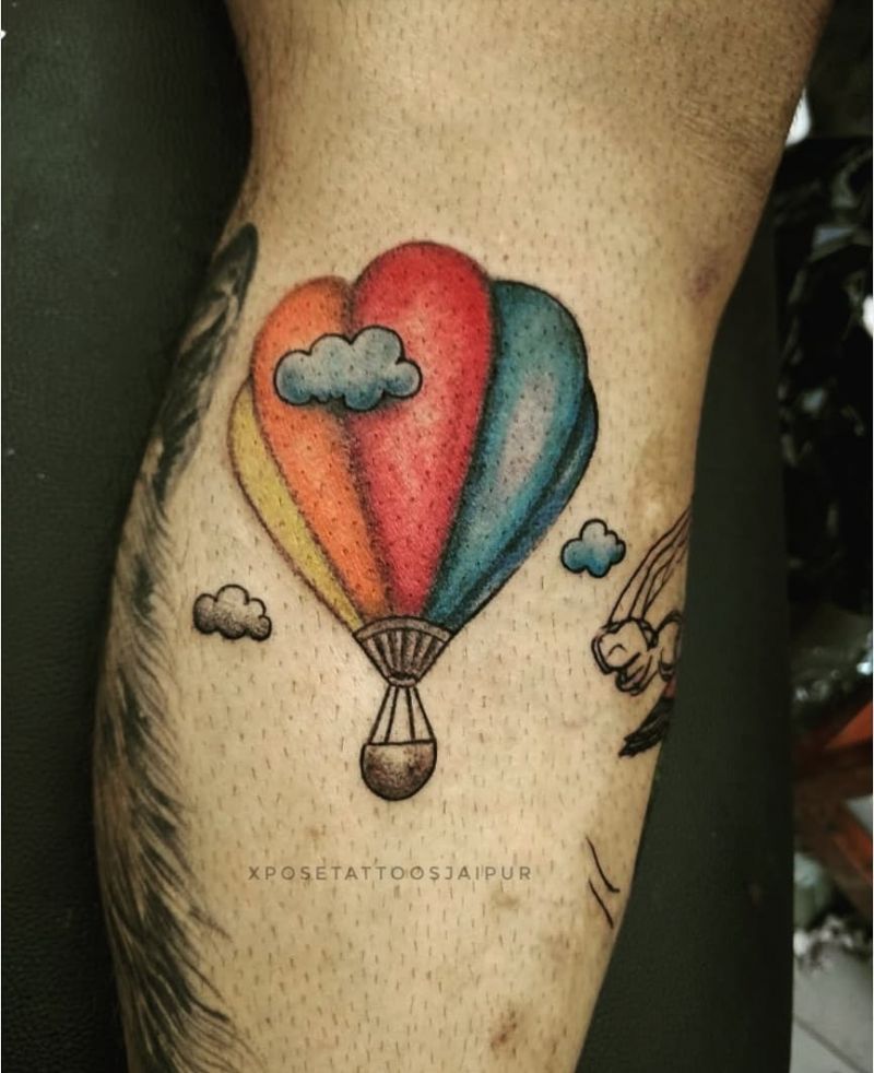 30 Pretty Hot Air Balloon Tattoos Let You Soar In The Sky