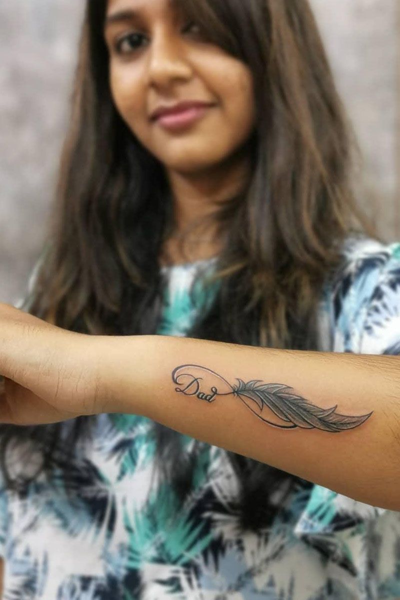 30 Pretty Infinity Feather Tattoos Make You Beautiful Forever