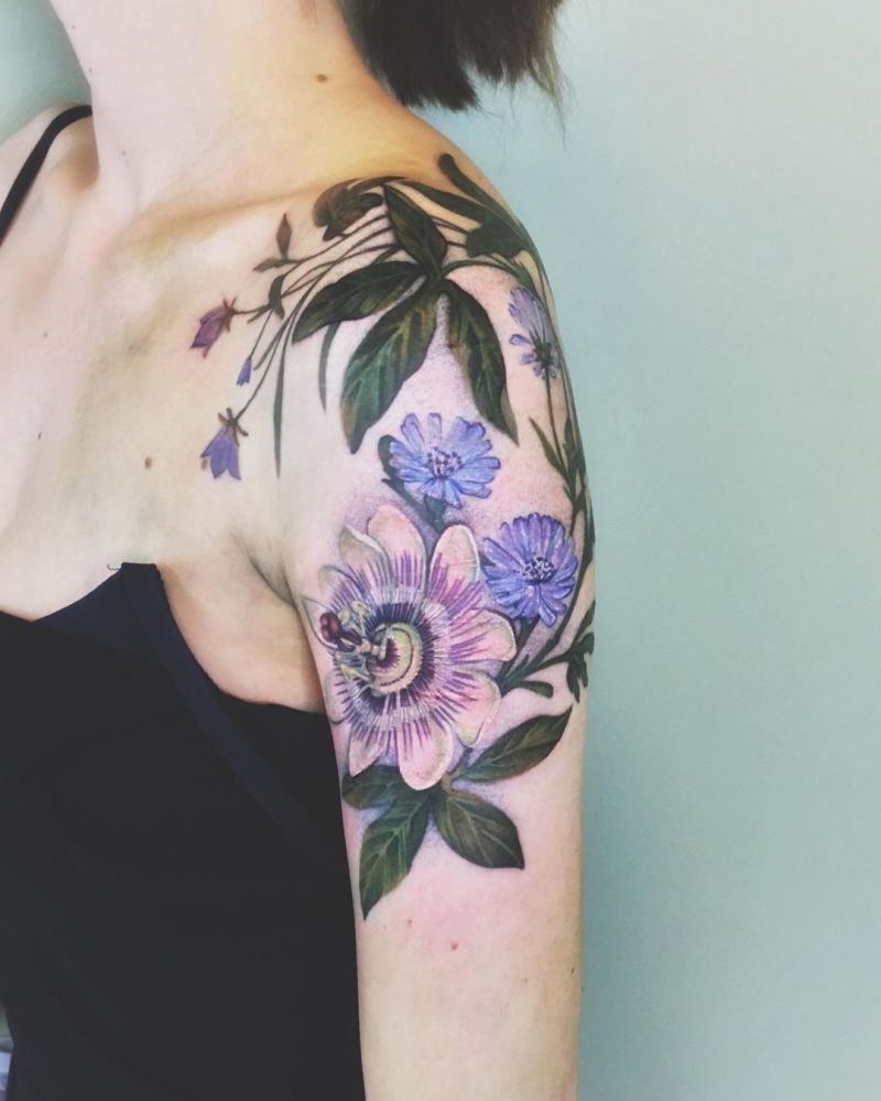 30 Pretty Passion Flower Tattoos You Must Try