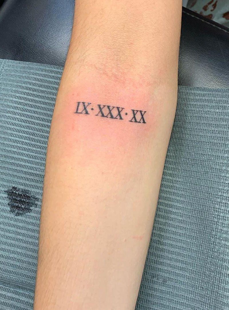 30 Pretty Roman Numeral Tattoos Make You Beautiful Forever