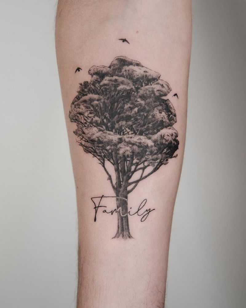 30 Pretty Tree Tattoos Make You Elegant