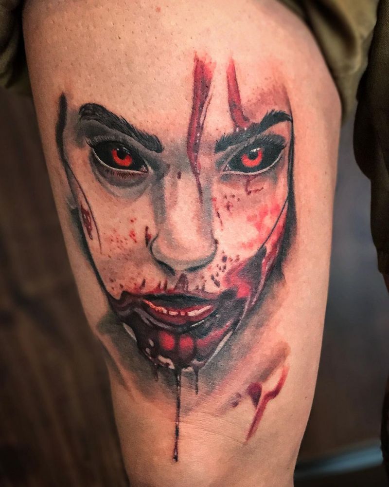 30 Pretty Vampire Tattoos to Inspire You
