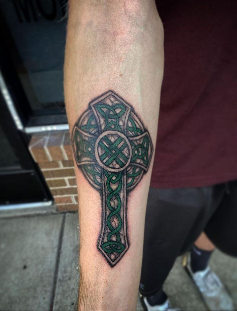 30 Pretty Celtic Cross Tattoos You Will Love