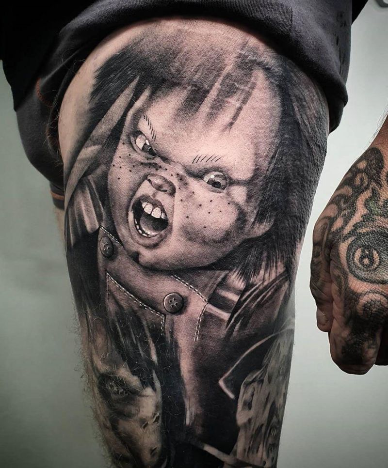 30 Pretty Chucky Tattoos Improve Your Temperament