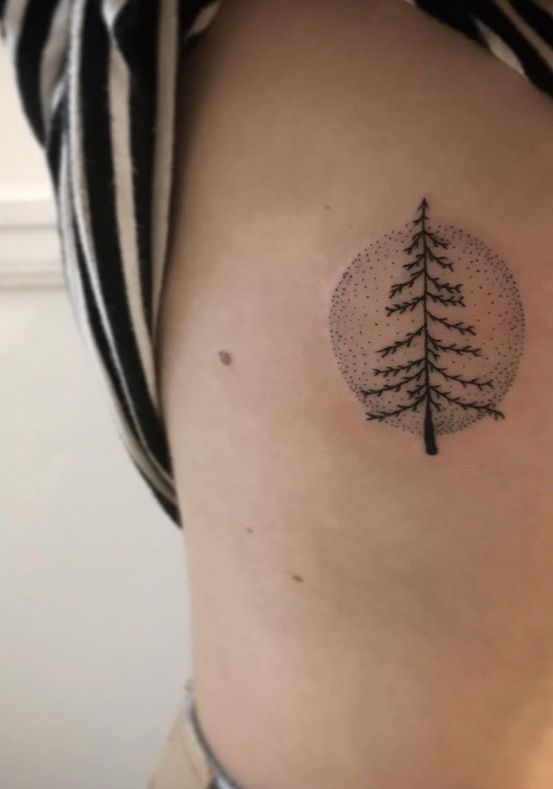 30 Pretty Fir Tree Tattoos You Will Love