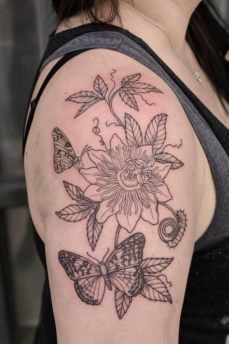 30 Pretty Passion Flower Tattoos You Must Try