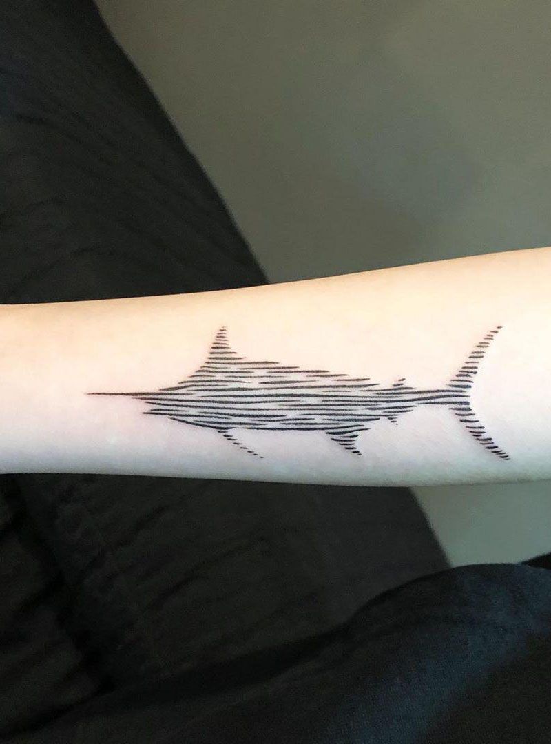 30 Pretty Sailfish Tattoos You Will Love