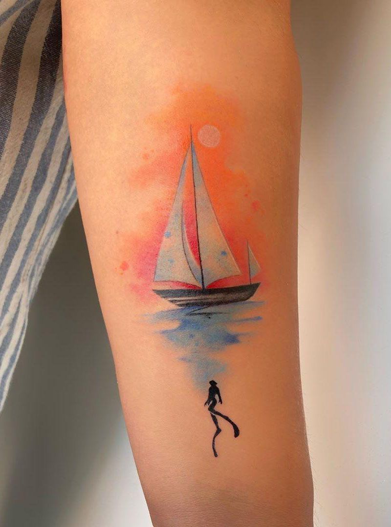 30 Pretty Sky Tattoos Make You Carefree and Joyous