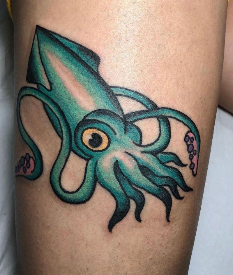 30 Pretty Squid Tattoos that Make You Sexy