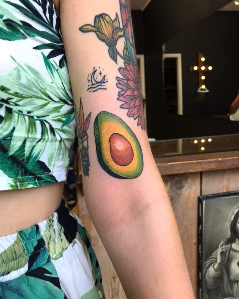 30 Pretty Avocado Tattoos Make You Elegant