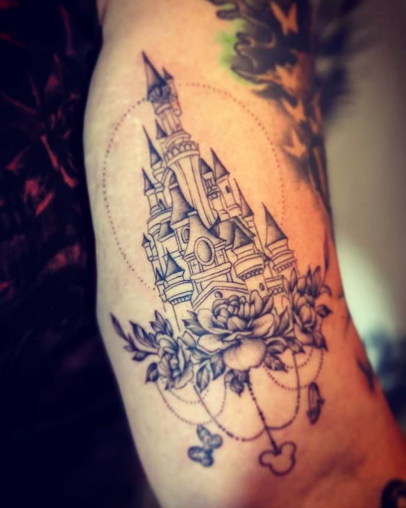 30 Pretty Castle Tattoos that Can Enhance Your Temperament