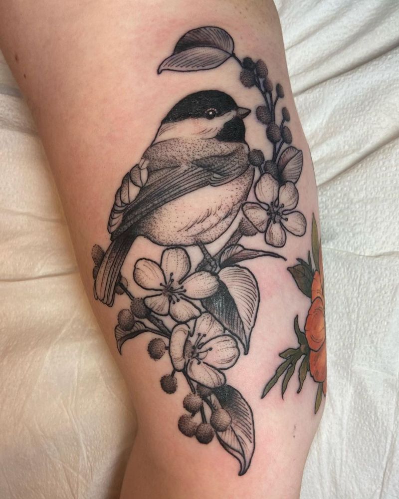 30 Pretty Chickadee Tattoos You Will Love