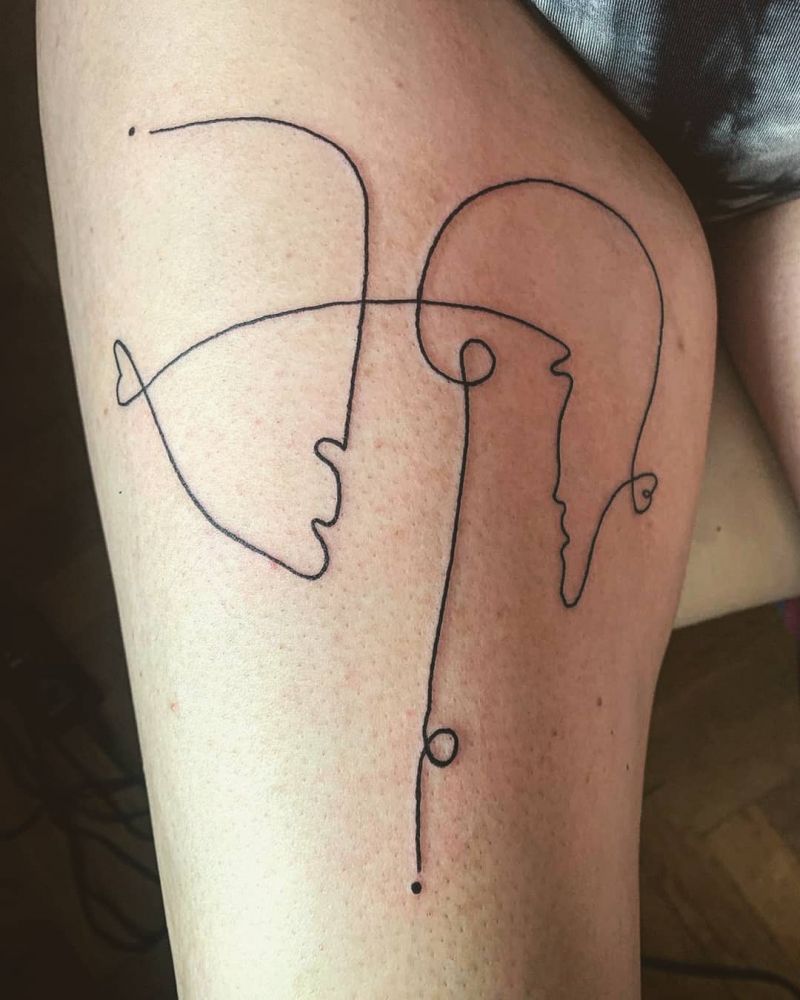 30 Pretty Gemini Tattoos to Inspire You