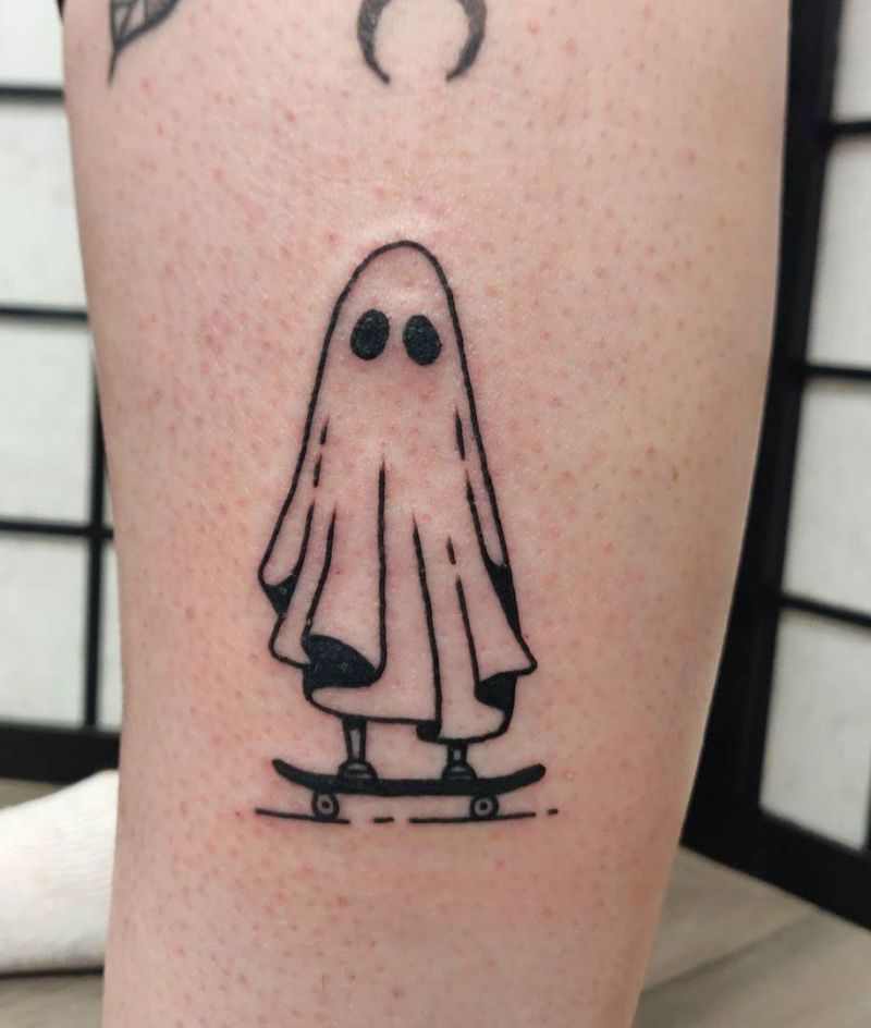 30 Pretty Ghost Tattoos to Inspire You