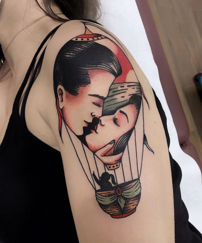 30 Pretty Hot Air Balloon Tattoos Let You Soar In The Sky