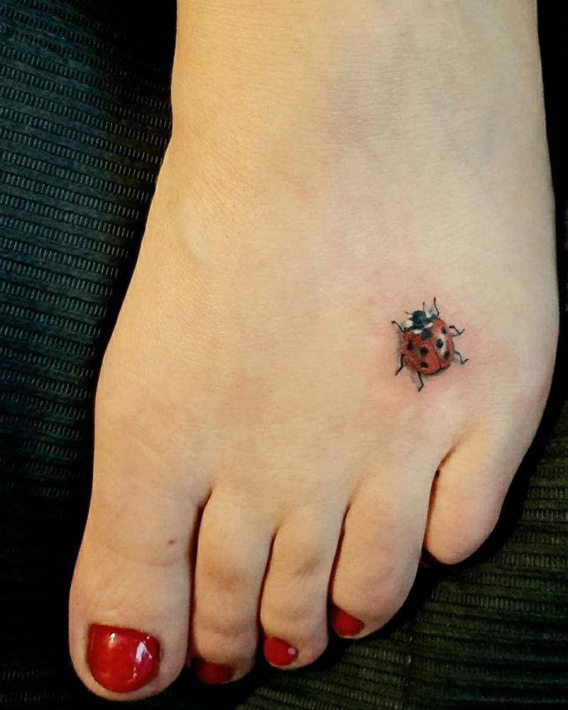 30 Pretty Ladybug Tattoos to Inspire You