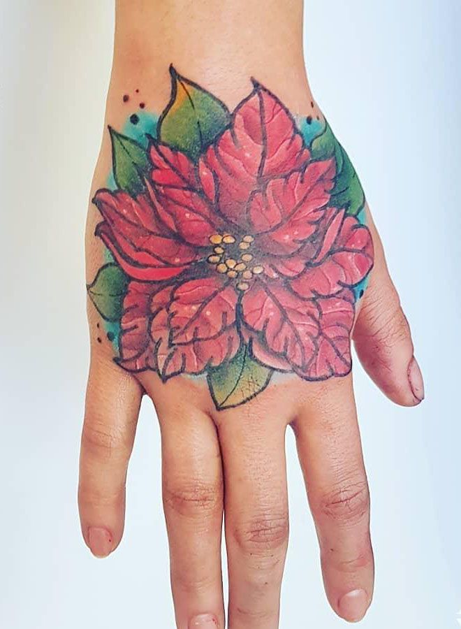 30 Pretty Poinsettia Tattoos You Must Try