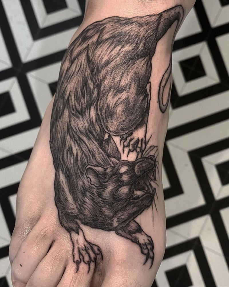 30 Pretty Rat Tattoos You Will Love