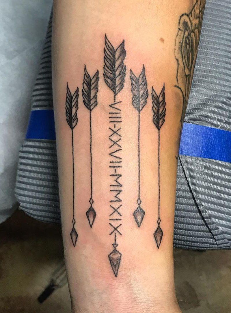 30 Pretty Roman Numeral Tattoos Make You Beautiful Forever