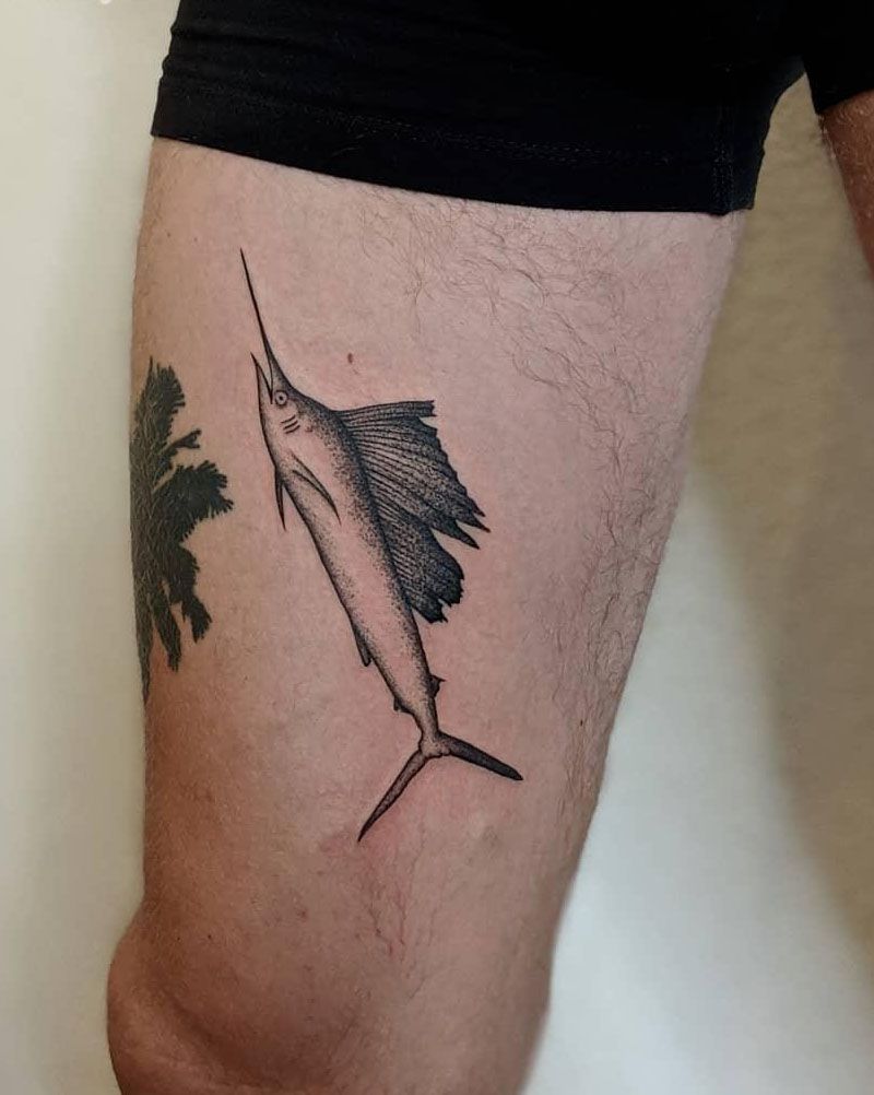 30 Pretty Sailfish Tattoos You Will Love