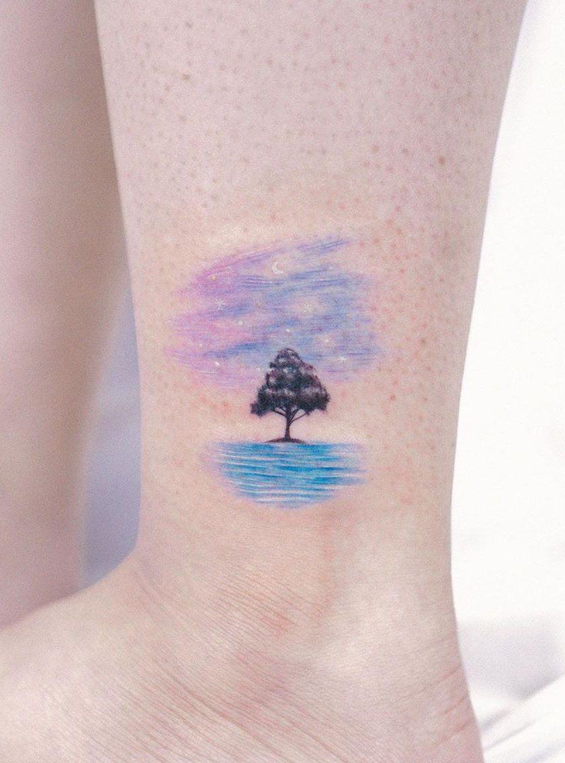 30 Pretty Sky Tattoos Make You Carefree and Joyous