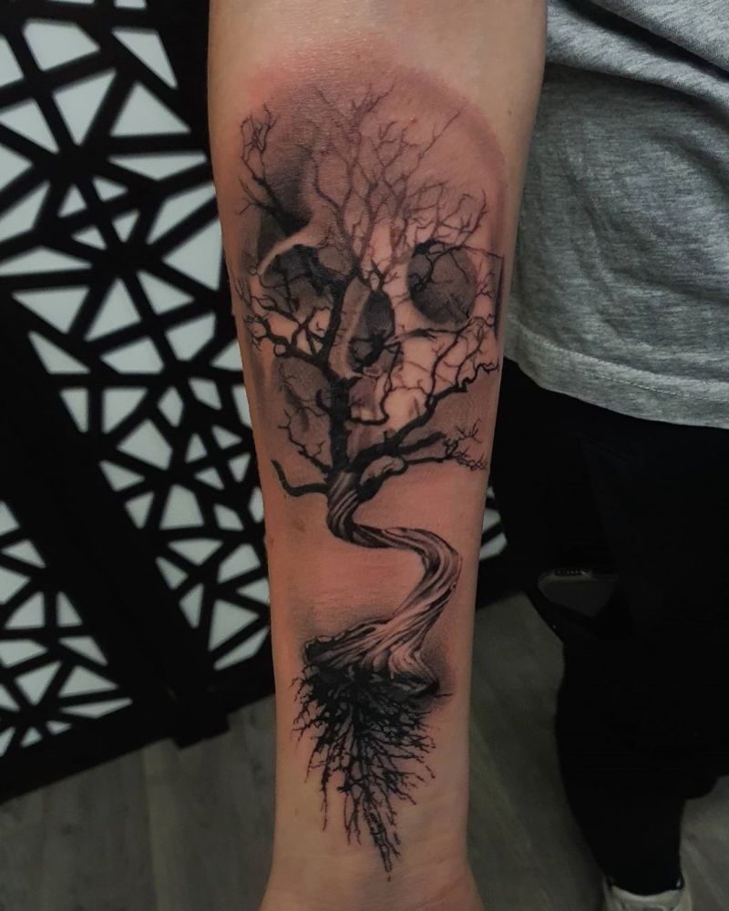 30 Pretty Tree Tattoos Make You Elegant