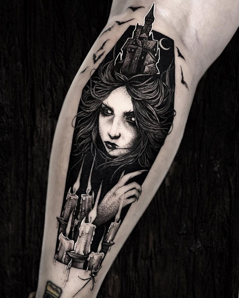 30 Pretty Vampire Tattoos to Inspire You