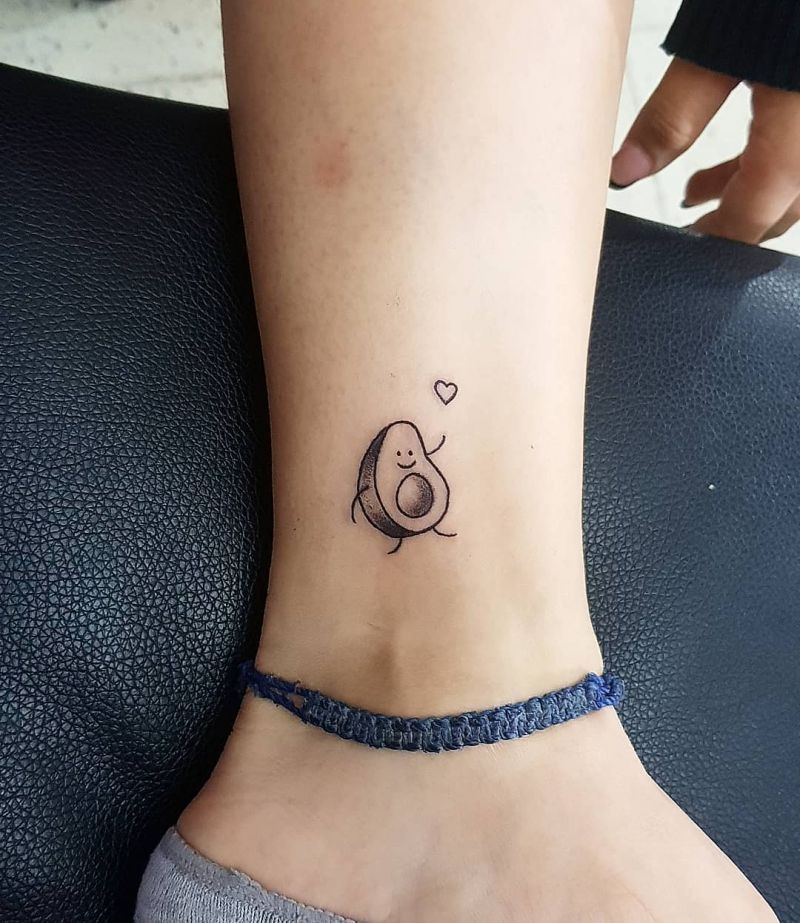 30 Pretty Avocado Tattoos Make You Elegant