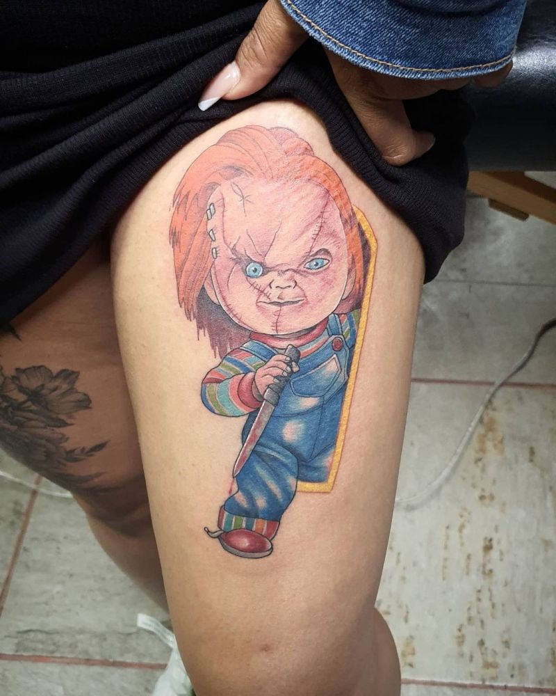 30 Pretty Chucky Tattoos Improve Your Temperament