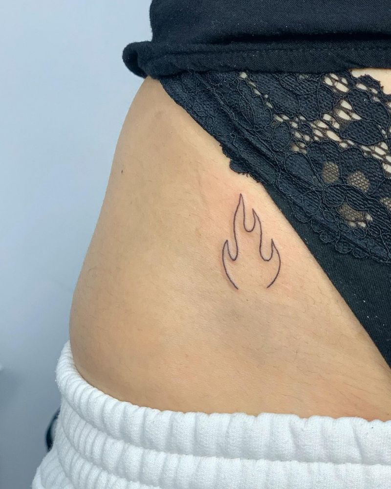 30 Pretty Flame Tattoos That Make You More Attractive