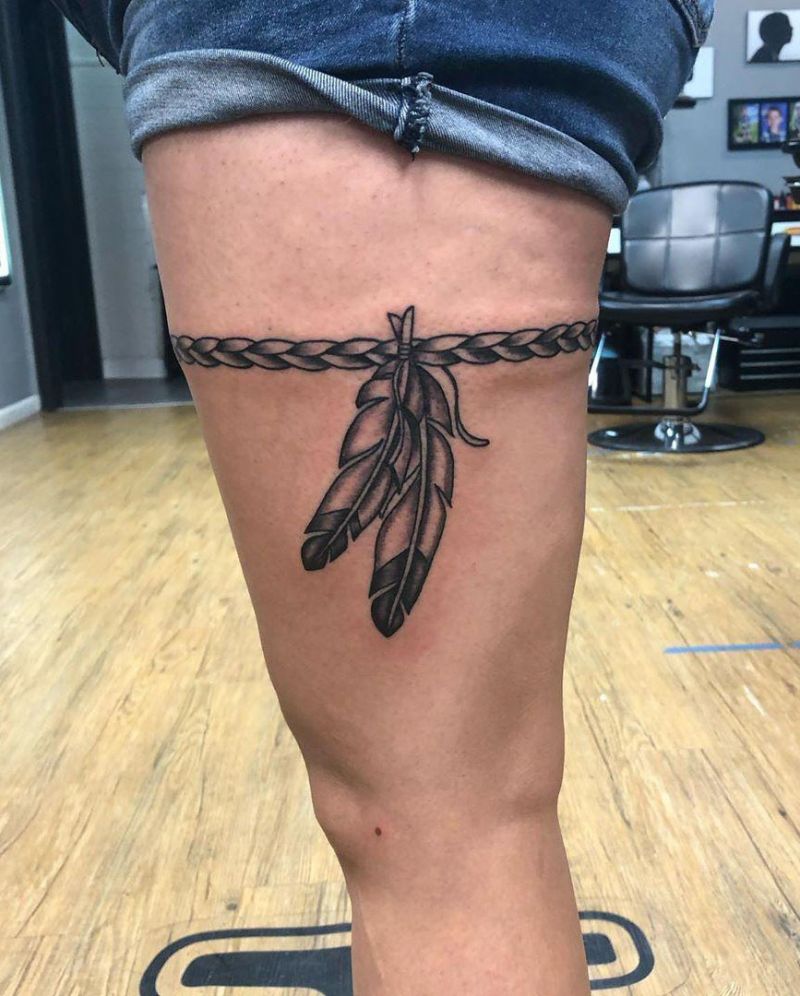 30 Pretty Garter Tattoos Make You Charming