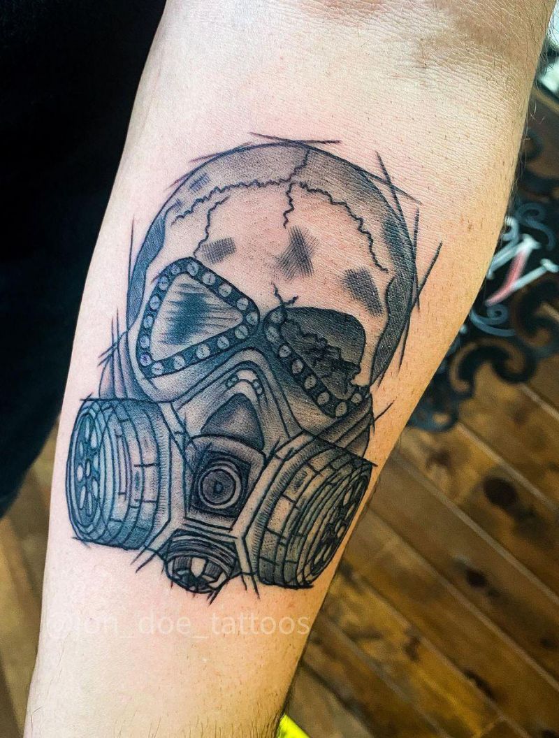 30 Pretty Gas Mask Tattoos You Will Love