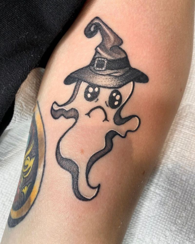 30 Pretty Ghost Tattoos to Inspire You