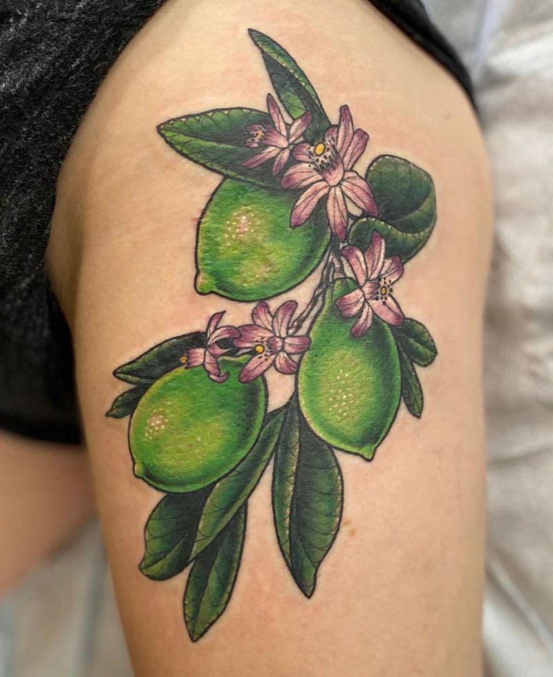 30 Pretty Lime Tattoos You Will Love