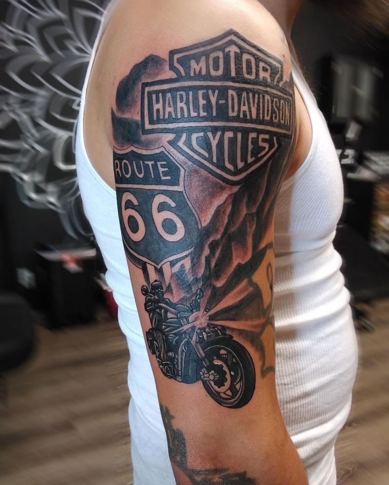 30 Pretty Motorcycle Tattoos You Will Love to Try